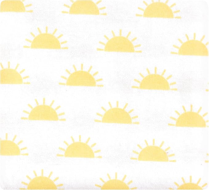Hudson Baby Unisex Baby Cotton Poly Flannel Receiving Blankets Bundle, Sunshine - Image 5
