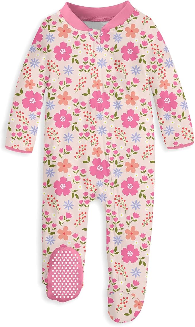 uideazone Baby Girls Footed Pajamas, Zip Sleeper by uideazone