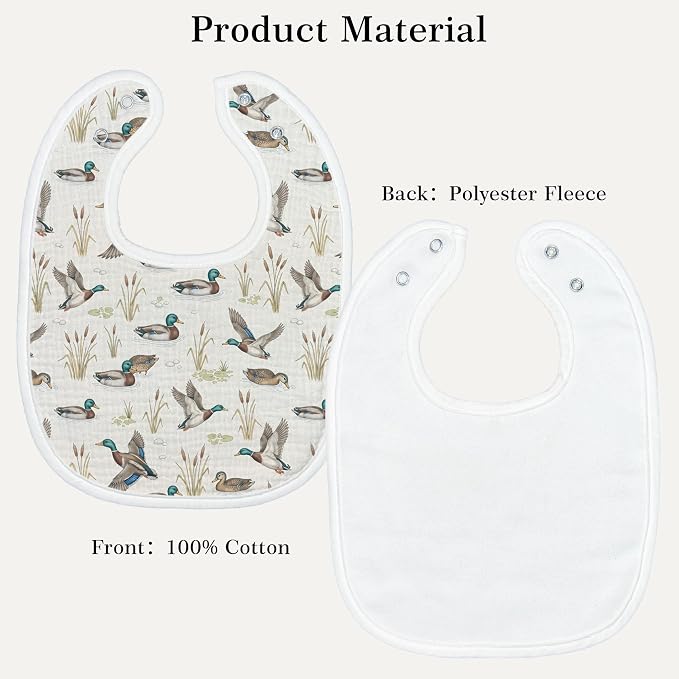 Baby Bibs for Baby Boys Girls 6-Pack - Image 7