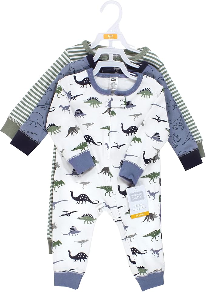 Hudson Baby Unisex Baby Cotton Sleep and Play - Image 2