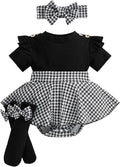 Giraropa Newborn Baby Girl Clothes Smocked Bubble Romper Dress + Socks + by Giraropa