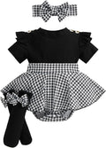 Giraropa Newborn Baby Girl Clothes Smocked Bubble Romper Dress + Socks + by Giraropa