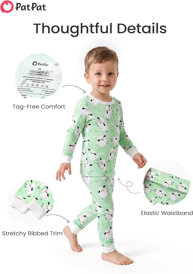 PATPAT Bamboo Viscose Pajama Set - Image 6