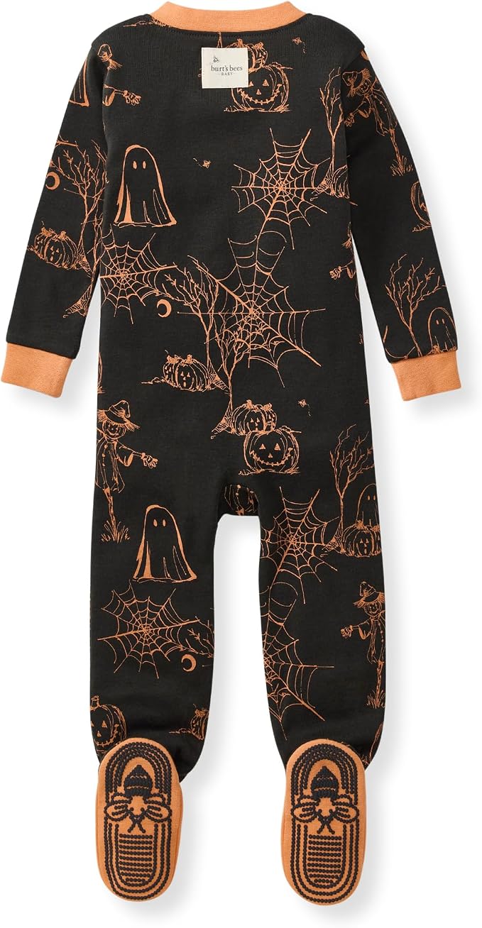 Burt's Bees Baby Boys Organic Cotton, Snug Fit Footed Sleeper Pajamas | - Image 2