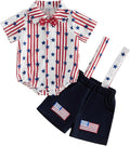 PUHHAPIEY Baby Boy Gentleman Wedding Outfit Dress Romper Suspender Pants | 0 3 by PUHHAPIEY