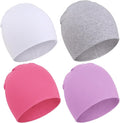 DRESHOW BQUBO 4 Pieces Baby Beanie Newborn Toddler Soft Cute Knit Hat Hospital by DRESHOW