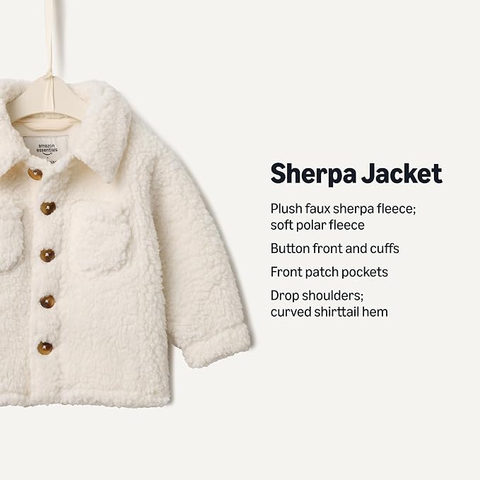 Amazon Essentials x Sofia Grainge Toddlers and Baby Boys' Sherpa Fleece - Image 3