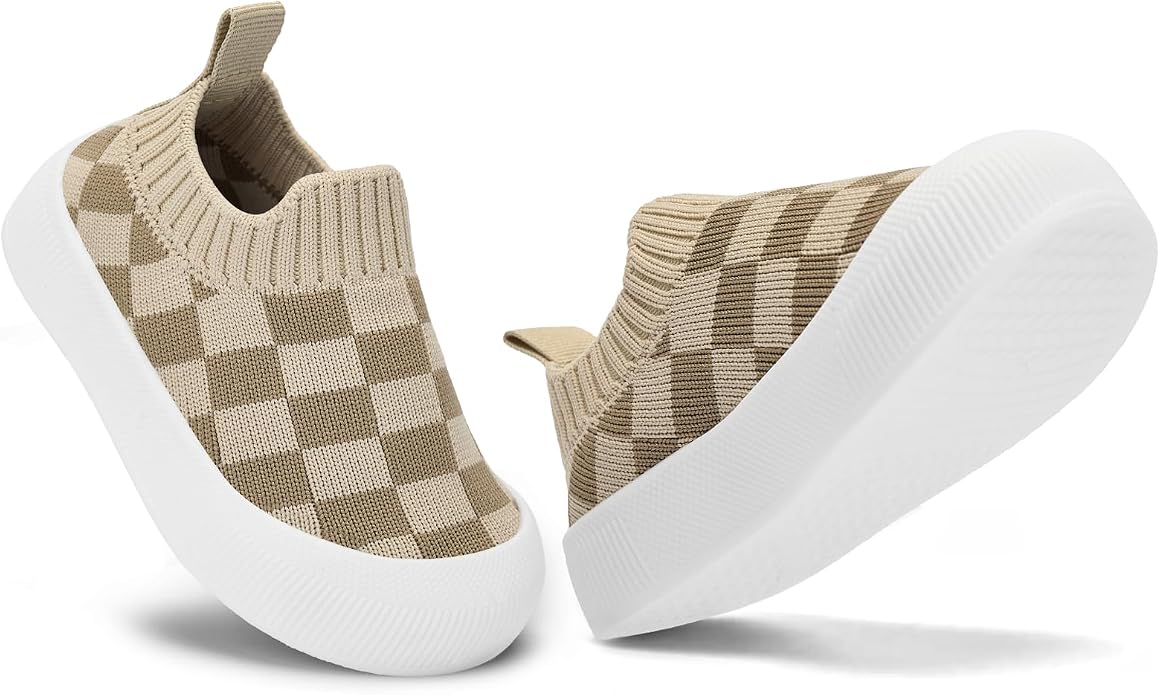 BACSAC Baby Toddler Unisex Infant Shoes Boys Girls Beige Mesh Breathable - Image 5