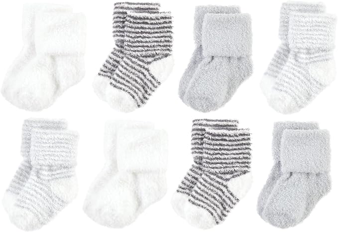 Hudson Baby Baby 8-pack Cotton Rich Newborn and Terry Socks by HudsonBaby