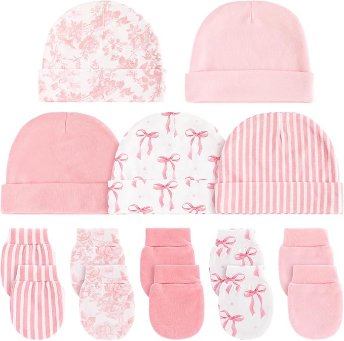 Unittype Baby Hats and Mittens Set by Unittype