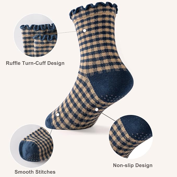 HONGTEYA 6 Pairs Toddler Ruffle Socks - Image 4