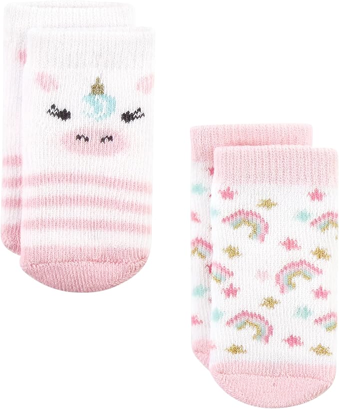 Hudson Baby Baby 8-pack Cotton Rich Newborn and Terry Socks - Image 5