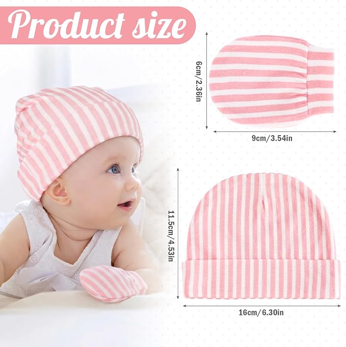 Unittype Baby Hats and Mittens Set - Image 2