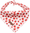 Lionet Paws Dog Bandana, Fabric Pink Dogs Kerchief by lionetpaws