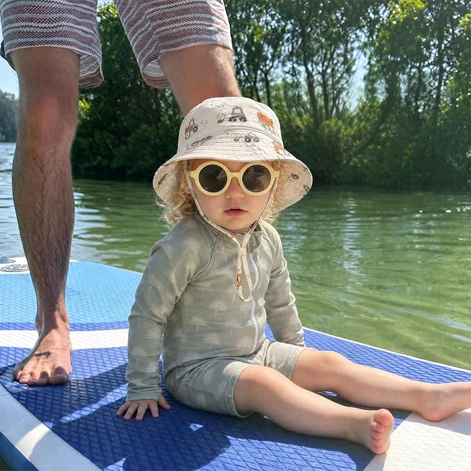 Muslin Baby Sun Hat Sun Protection Baby Toddler Bucket Hats - Image 5