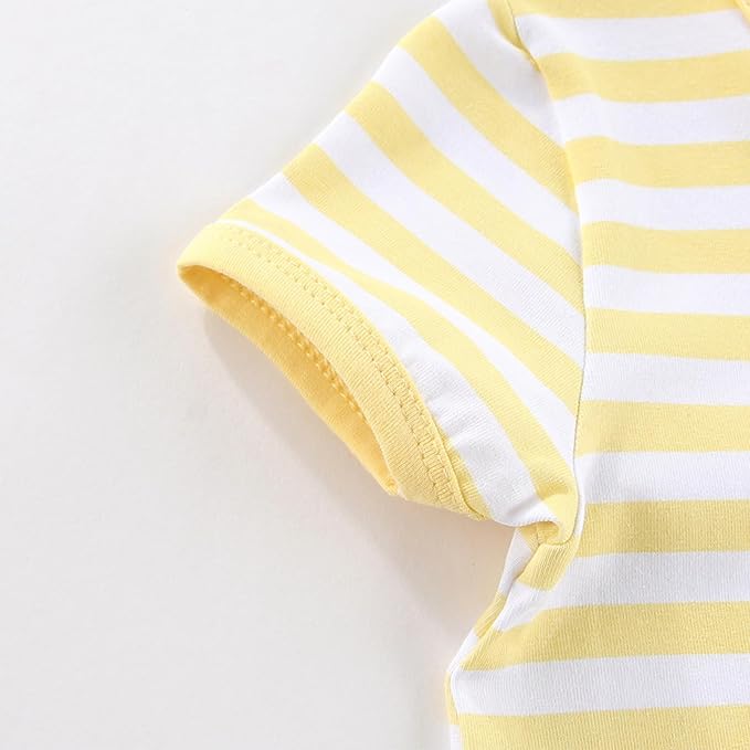 BIGBIGKISS Baby Boy Girl 2 Pack Romper Short Sleeve 2 Way Zipper Jumpsuits - Image 3