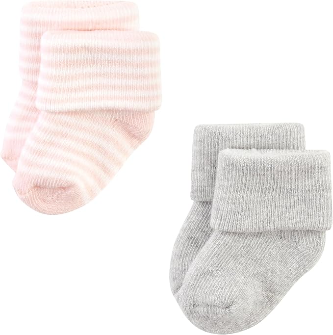 Hudson Baby Baby 8-pack Cotton Rich Newborn and Terry Socks - Image 3
