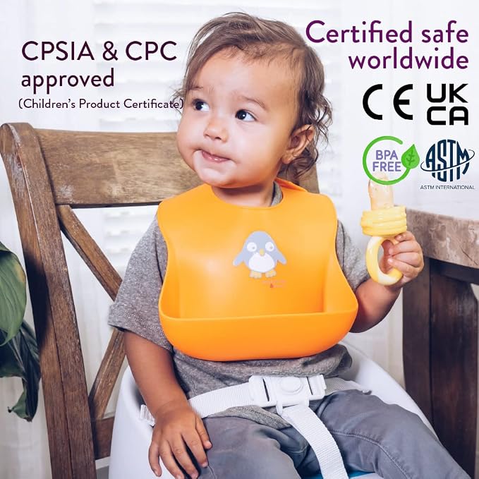 NatureBond Silicone Baby Bibs Easily Wipe Clean - Image 3