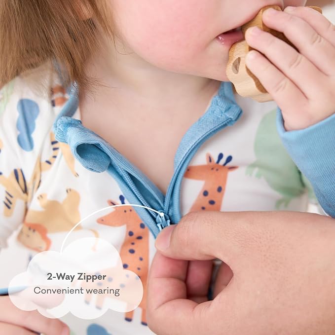 pureborn Baby Sleeper Viscose from Bamboo Zipper Footies Pjs 0-24 Months | - Image 2