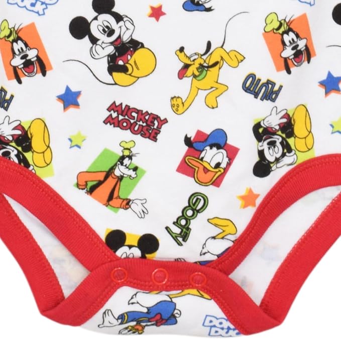 Disney Baby 5-Pack Short Sleeve Bodysuits Newborn to Infant - Image 7