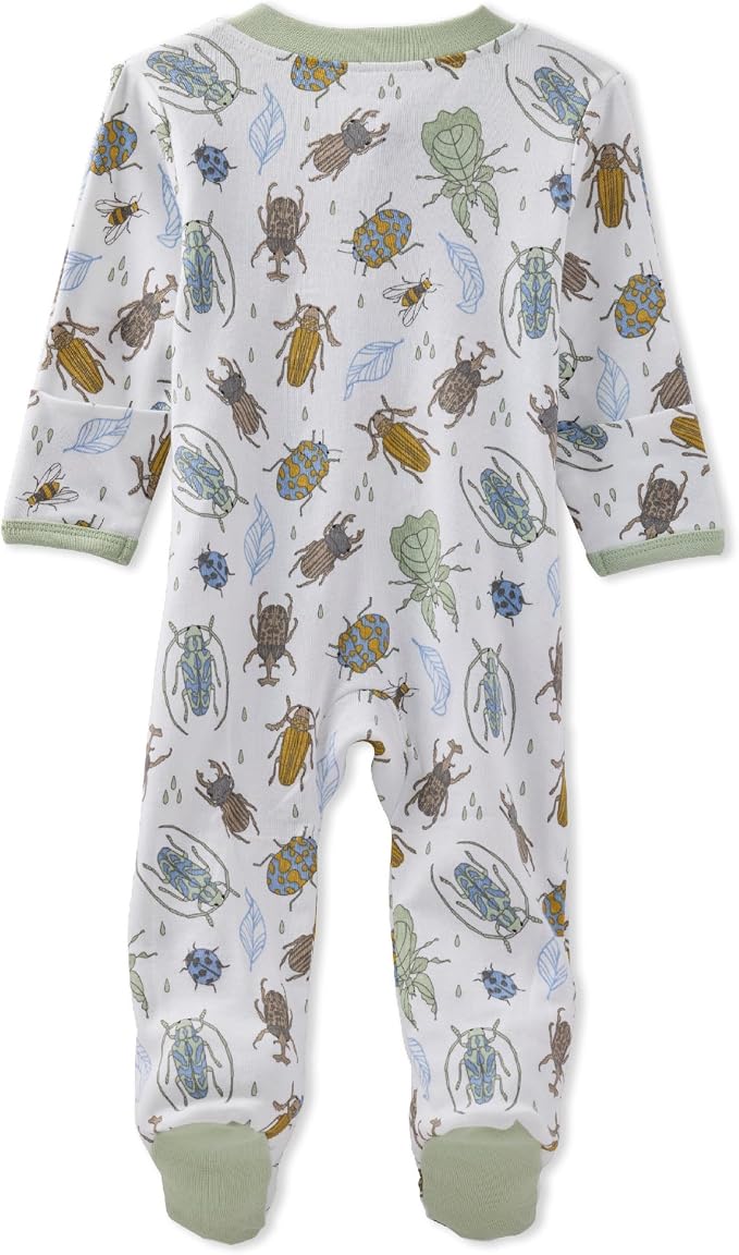 Butterblu Scout Sleep & Play 100% Organic Cotton Footed Zip Front PJs | GOTS - Image 3