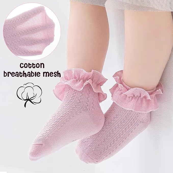 DRESHOW BQUBO Baby Girls Toddler Anti Slip Socks - Image 4
