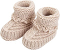Baby Booties, Newborn Walking Shoes, Infant Hand Crochet Knit Cotton Sock by Unknown