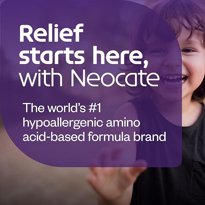 Nutricia Neocate Junior - Hypoallergenic, Dairy-free, Amino Acid-Based Formula for 1+ Years - For Toddlers, Kids & Teens - Powdered Formula - Vanilla - 14.1 oz can (Case of 4)