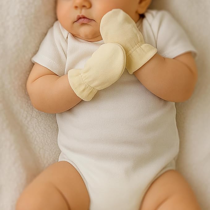 Butterblu Morgan 5-Pack Mitts 100% Cotton No Scratch Mitten Gloves | GOTS - Image 3