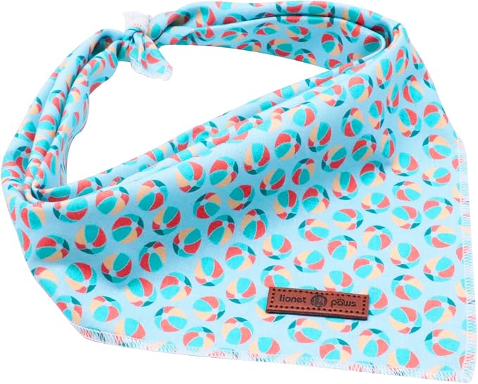 Lionet Paws Dog Bandana, Fabric Summer Dogs Kerchief - Image 3