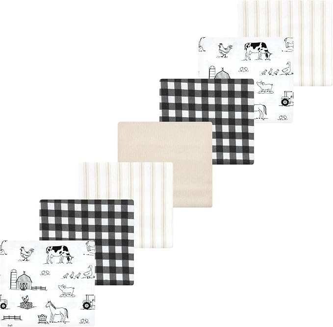 Luvable Friends Little Treasure Flannel Receiving Blankets 7pk by Luvable+Friends