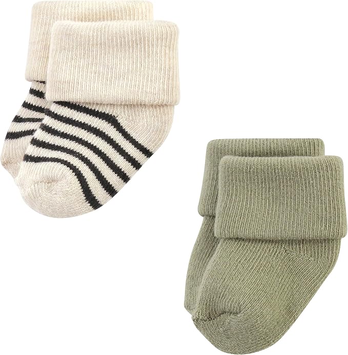 Hudson Baby Baby 8-pack Cotton Rich Newborn and Terry Socks - Image 4