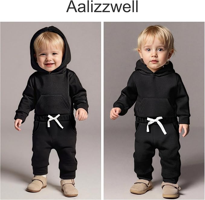 Aalizzwell Infant Baby Winter Hoodie Outfit - Image 2