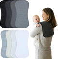 Baby Burp Cloths 8-Pack, Waterproof Burping Cloths, 4-Layer Super Absorbent & by Benoxine