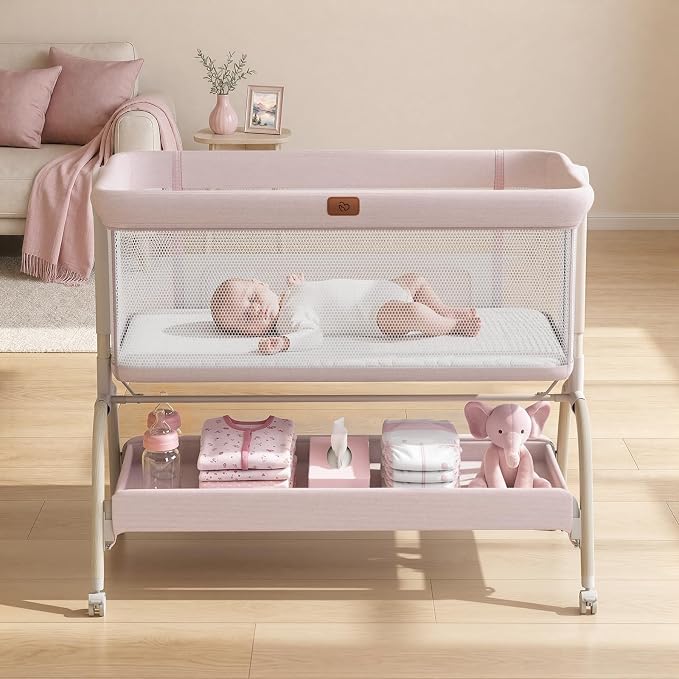 BabyBond Bassinet Bedside Crib, Stable and Secure Crib by BabyBond