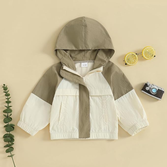 Toddler Baby Girl Windbreaker Jacket Zip Up Hoodie Long Sleeve Sweatshirt - Image 4