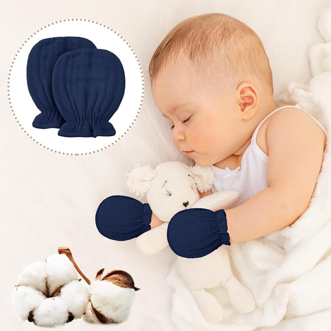 Baby Mittens Newborn No Scratch 0-6 Months - Image 3