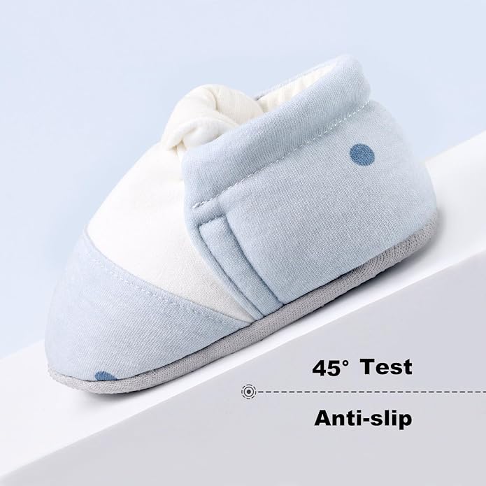 Baby Booties Toddler Cozy First Walking Boots Stay-on Soft Cozy Cotton Non-Slip - Image 4
