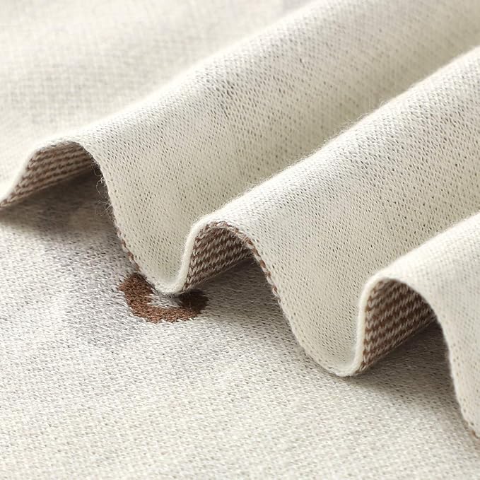 Knit Baby Blanket for Girls and Boys 100% Cotton Buttery Soft Cozy Receiving - Image 7