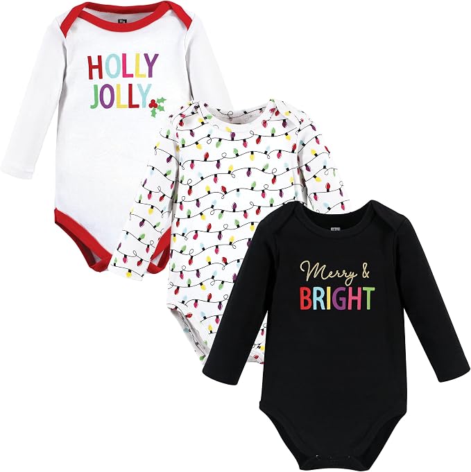 Hudson Baby Baby Girls' Cotton Long-sleeve Bodysuits 3-pack by HudsonBaby