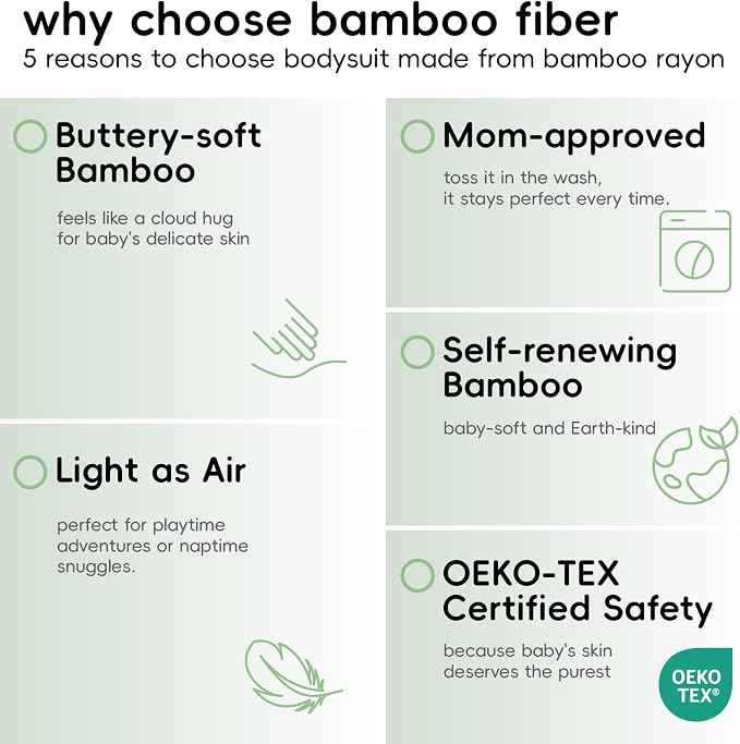 pureborn Baby Girls Boys Bodysuit One-Piece Romper 0-24 Months - Image 4