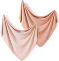 Newborn Swaddle Blanket, Ultra Soft Stretchy Jersey Knit Receiving Blankets 2 by BUYNOW