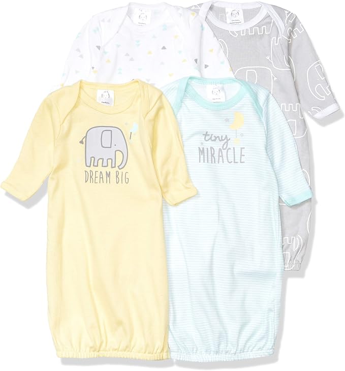 Gerber Baby Boys & Girls 4-Pack Sleeper Gown by Gerber
