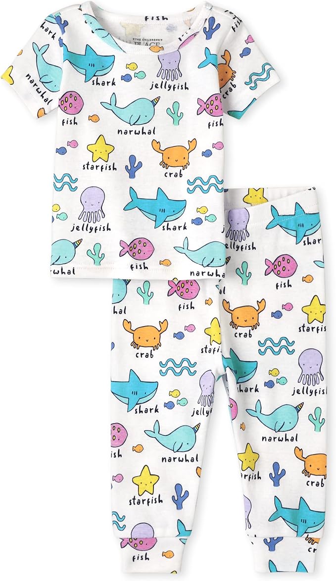The Children's Place Baby Boys' Snug Fit 100% Cotton Short Sleeve Top and Pants by TheChildrensPlace