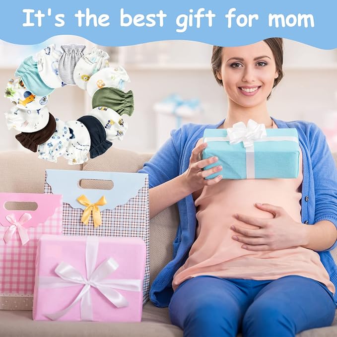 Geyoga 40 Pairs Baby Mittens Newborn Baby Gloves 0-6 Months No Scratch | Baby - Image 7