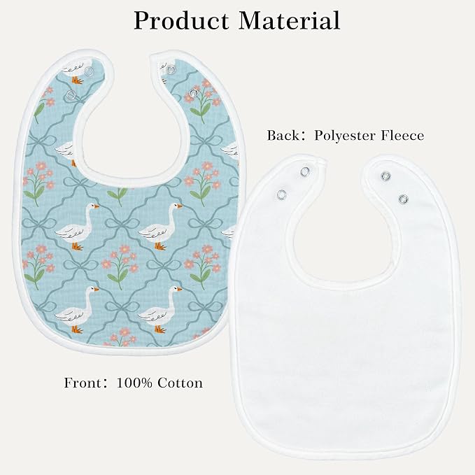 Baby Bibs for Baby Boys Girls 6-Pack - Image 7