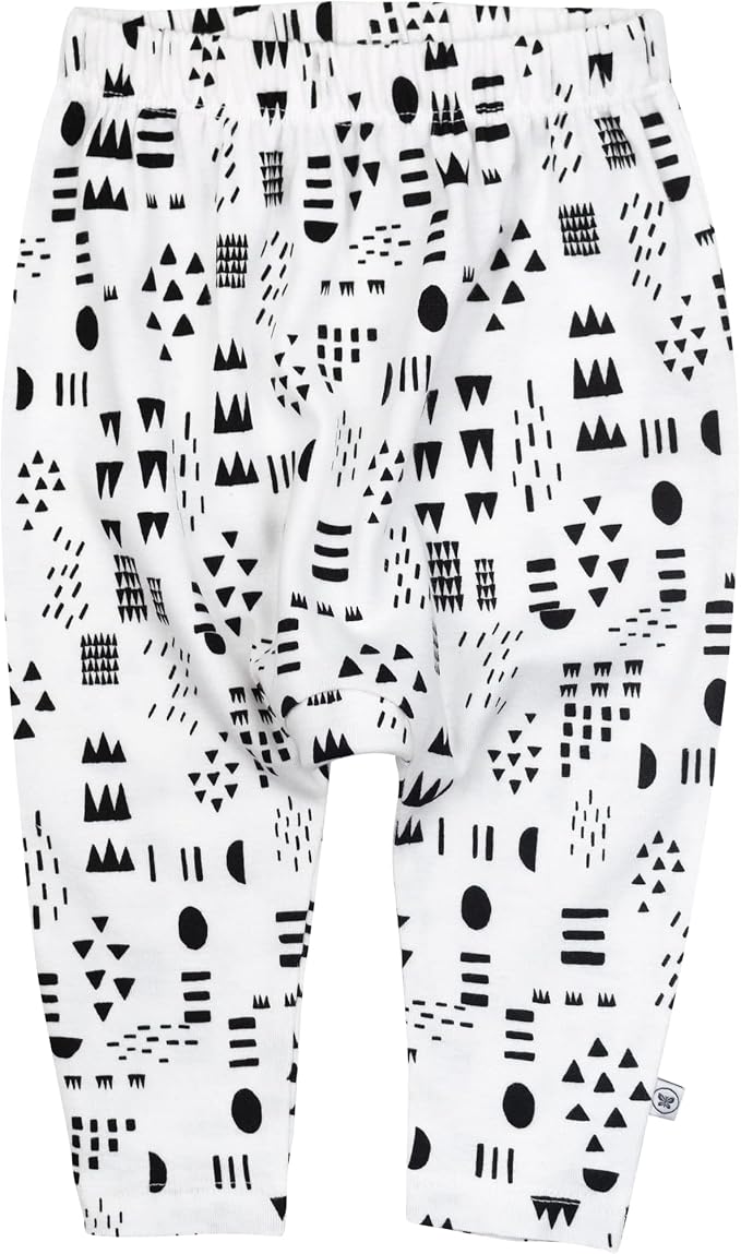 HonestBaby Unisex-Baby Multipack Harem Pants Roomy Fit Pull on Bottoms 100% - Image 2