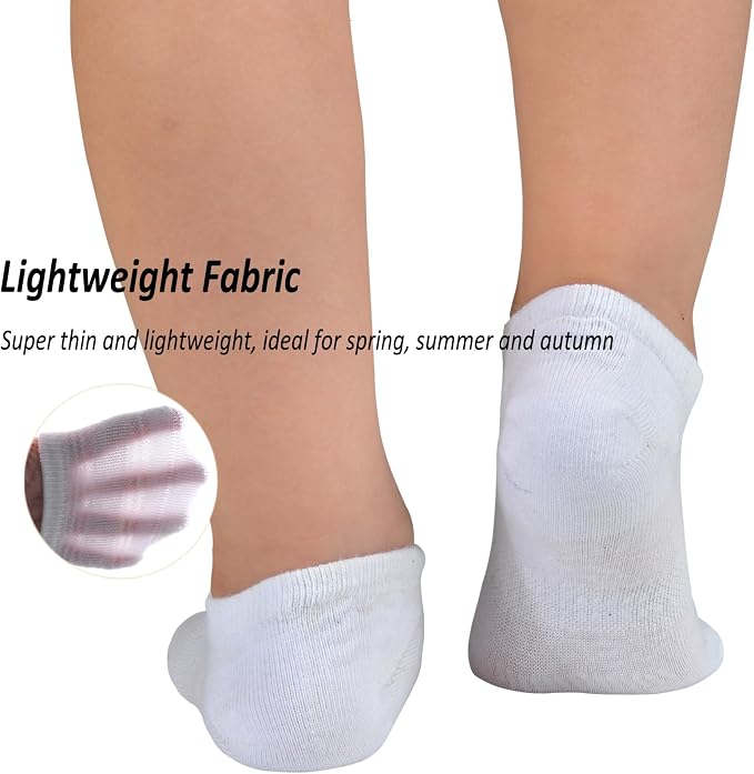Toddler Little Girls Boys No Show Socks Cotton Low Cut Socks - Image 4
