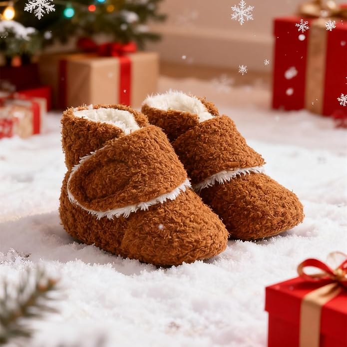 Baby Booties Cozy Fleece Slippers Soft Baby Shoes - Image 6