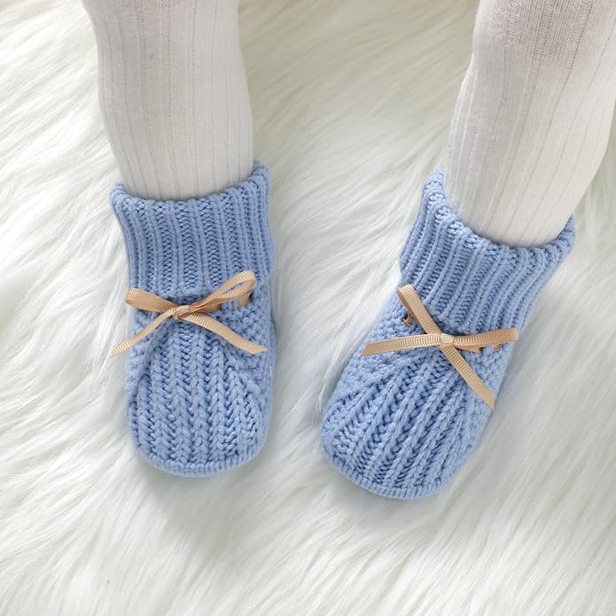 mimixiong Baby Booties Newborn Infant Sock Shoes | Hand Knitting Crochet Boy - Image 4